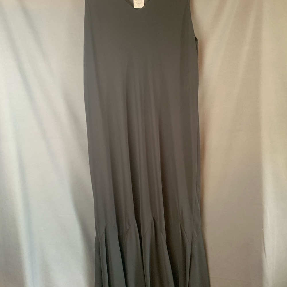 Dana Kay dark charcoal Maxi Dress machine wash, line dry